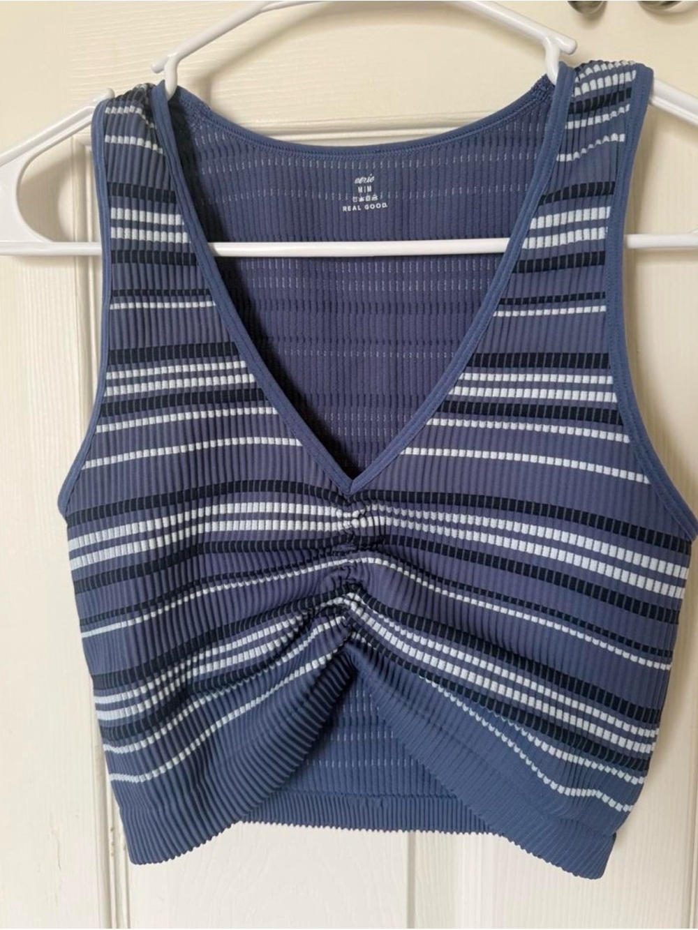Aerie superchill seamless ruched bra top